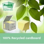 Post-It S/S Recyc 76X76 C/Yllw Pk12