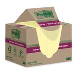 Post-It S/S Recyc 76X76 C/Yllw Pk12