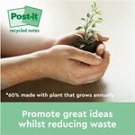 Post-It S/S Recycle 76X76 Asst Pk12