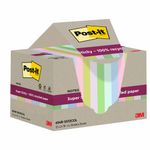 Post-It S/S Recycle 76X76 Asst Pk12