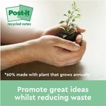 Post-It S/S Recyc 76X76 C/Yllw Pk18