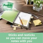 Postit Recyc Pad 76X76 Ylw 654 Pk16
