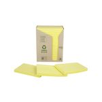 Post-It Rcycld 76X127 100Sh Ylw Pk16