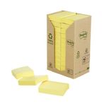 Post-It Rcycld 38X51 100Sh Yllw Pk24