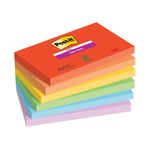 Post-It S/Stick Notes 76X127 Ast Pk6
