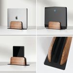 Alba Vert Computer Stand Alu/Walnut