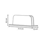Alba Vert Computer Stand Alu/Walnut
