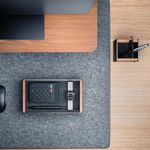 Alba Desktop Tray Black/Walnut