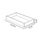 Alba Desktop Tray Black/Walnut