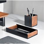 Alba Pen Holder Black/Walnut