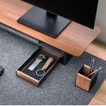 Alba Pen Holder Black/Walnut