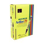 Artline 70 Markers Black Pk12