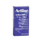 Artline 200 Pens Black Pk12