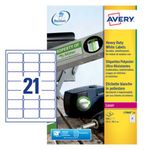 Avery Label Hdut 21/Sht White Pk420