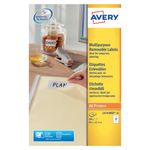 Avery Remv Lsr Lbls Wht 12L/Sht Bx25