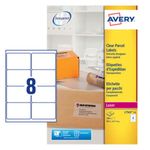 Avery Clr Lsr Lbls 8 Per Sht Pk25