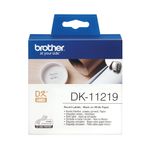 Brother Lbl Roll 12Mm Rnd Blk On Wht