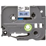 Brother Tze Tpe 18Mmx8M Blk/Blue Tpe