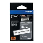 Brother Tze Tpe 18Mmx8M Blk/Wht Tpe