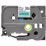 Brother Tze Tpe 24Mmx8M Blk/Grn Tpe