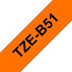 Brother Tze Tpe 24Mmx8M Blk/Org Tpe