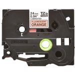 Brother Tze Tpe 24Mmx8M Blk/Org Tpe