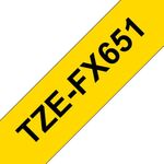 Brother Tze Tpe 24Mmx8M Blk/Ylw