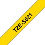 Brother Tze Tpe 9Mmx8M Blk/Ylw Tpe