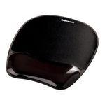 Crystal Gel Mouse Pad/Wrist Supp Blk