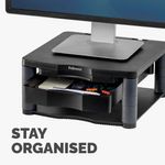 Fellowes Prem Mon Stand+ Graphite