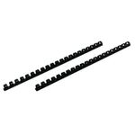 Fellowes Bndg Combs 12Mm Blk Pk100