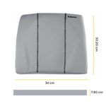 Fellowes Slimline Back Supp Graphite