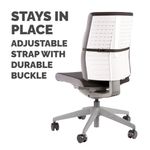 Fellowes Slimline Back Supp Graphite