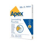 Fellowes Apex A4 M Lamg Pouch Pk100