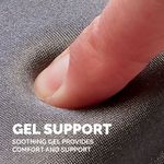 Prem Gel Adj Kbrd Wrist Support Blk