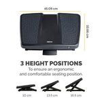 Prof Series Ultimate Footrest Black