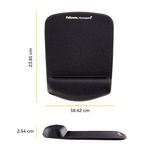 Plush Touch Mousepad Wrist Supp Blk