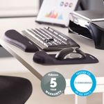 Plush Touch Mousepad Wrist Supp Blk