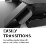 Fellowes Corsivo Sit/Stand Wstn Blk