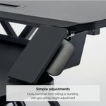 Fellowes Corsivo Sit/Stand Wstn Blk