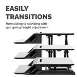 Fellowes Lotus Lt Sit/Stand Wstn Blk