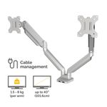 Fellowes Platinum Dual Mon Arm Slv