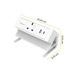 Fellowes Power Desk Type G Uk/Ie Wht