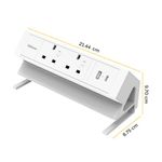 Fellowes Power Desk2 Typeg Uk/Ie Wht