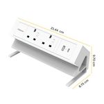 Fellowes Power Desk2 Typeg Uk/Ie Wht