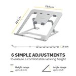 Alumia Portable Laptop Stand Silver