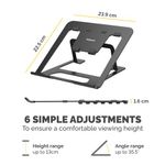 Alumia Portable Laptop Stand Black