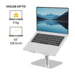Alumia Desk Based Laptop Stand Slv