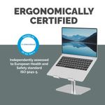 Alumia Desk Based Laptop Stand Slv