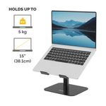 Alumia Desk Based Laptop Stand Black
